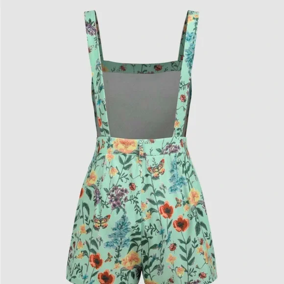 New XL Cider Corduroy Floral Overalls Romper. - Picture 4 of 13